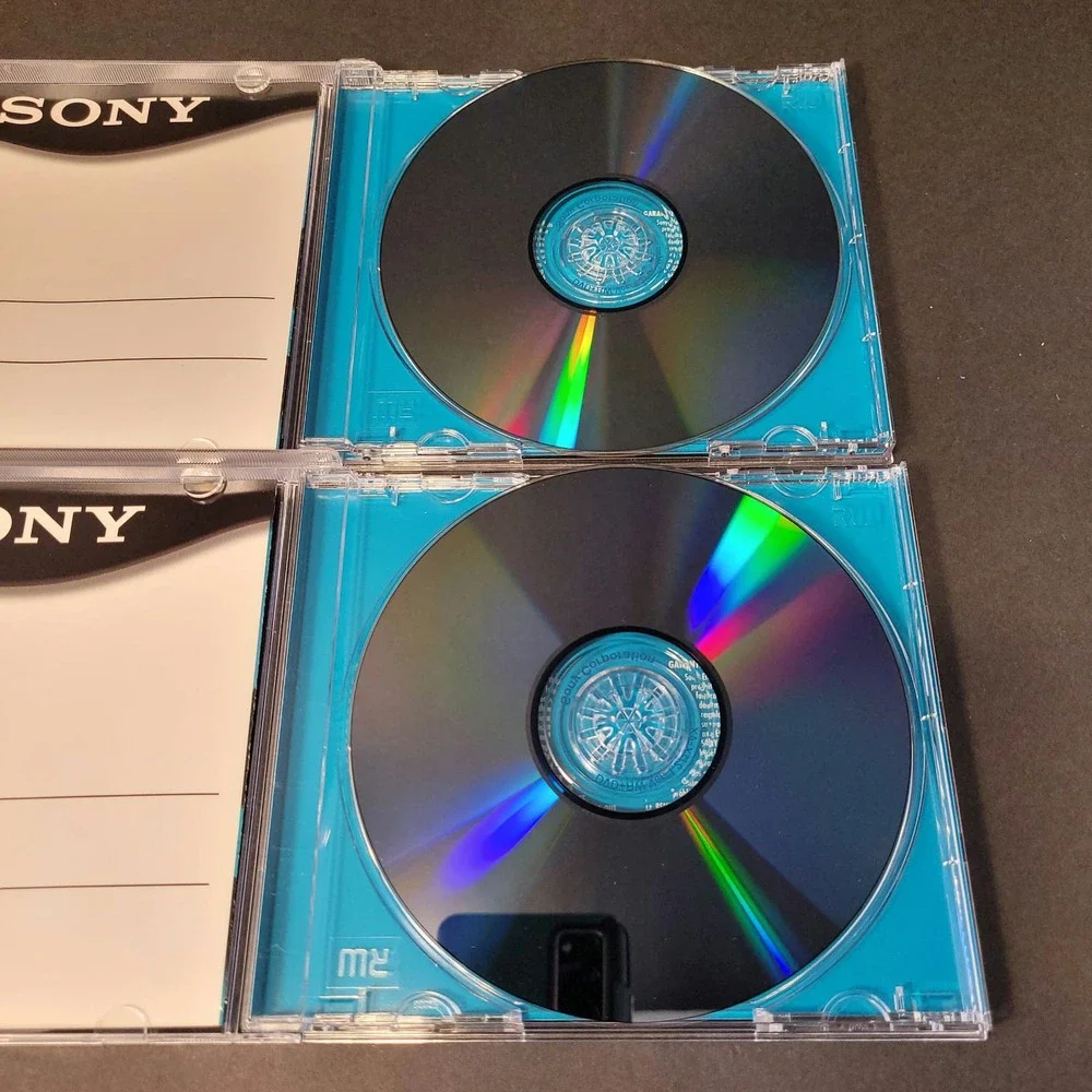 Sony DVD +RW 4.7 GB 120 Minutes Case Lot Of 2 Opened NEW